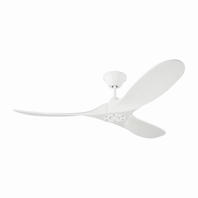 Maverick 52"Ceiling Fan Matte White versatile medium fans for any space