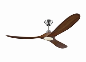 Maverick 60"Ceiling Fan Brushed Steel home cooling fans in medium size