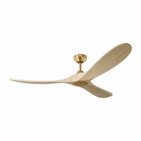 Maverick 60"Ceiling Fan Burnished Brass compact medium fans for desks and counters