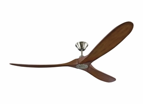 Maverick 70"Ceiling Fan Brushed Steel stylish medium fans for contemporary homes