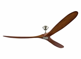 Maverick 88"Ceiling Fan Brushed Steel large electric fans for spacious rooms