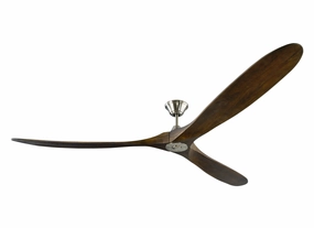 Maverick 88"Ceiling Fan Brushed Steel large electric fans for spacious rooms
