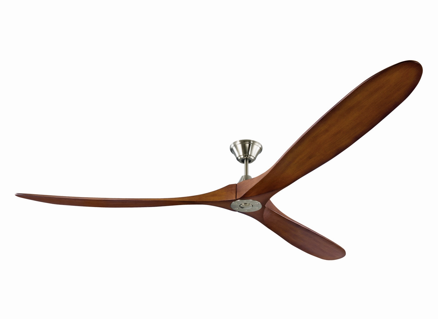 Maverick 88"Ceiling Fan Brushed Steel large electric fans for spacious rooms