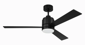 McCoy 3 Blade 52"Ceiling Fan Flat Black affordable medium fans for summer