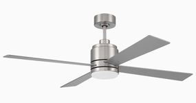 McCoy 52 4 Blade 52"Ceiling Fan Brushed Polished Nickel stylish medium fans for contemporary homes