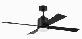 McCoy 52 4 Blade 52"Ceiling Fan Flat Black versatile medium fans for any space