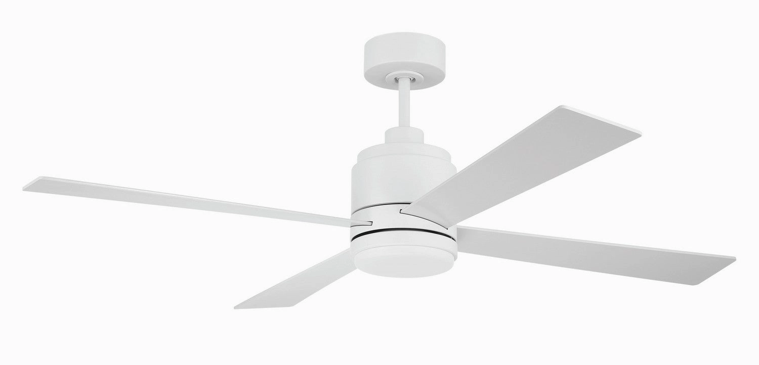 McCoy 52 4 Blade 52"Ceiling Fan White quiet medium fans for living room use