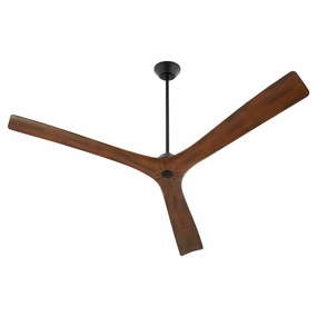 Mecca 64" Ceiling Fan Black / Walnut oscillating medium fans with strong airflow