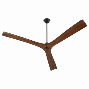 Mecca 72" Ceiling Fan Black / Walnut large electric fans for spacious rooms