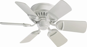 Medallion 30"Ceiling Fan Studio White small electric fans for personal cooling