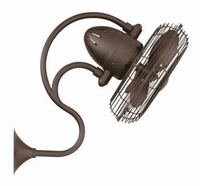 Melody 13"Wall Fan Textured Bronze quiet small fans for desk or nightstand