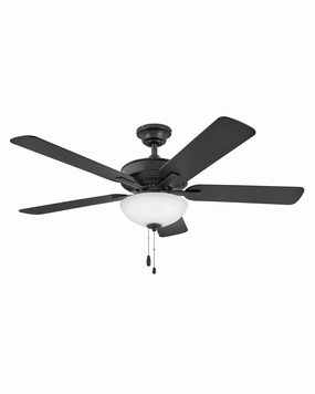 Metro Illuminated 52"Ceiling Fan Matte Black oscillating medium fans with strong airflow