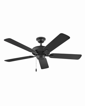 Metro Wet 52"Ceiling Fan Matte Black stylish medium fans for contemporary homes
