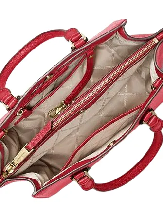 Michael Michael Kors Alessa Medium Pebbled Leather Satchel Michael Kors Bags