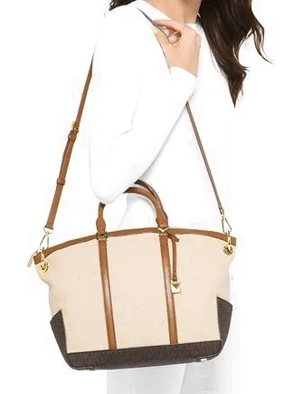 Michael Michael Kors Beckett Large Top Zip Satchel Michael Kors Bags