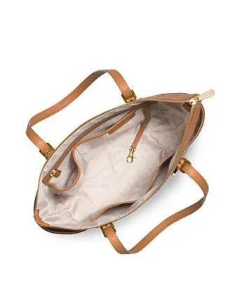 Michael Michael Kors East West Jet Set Saffiano Top Zip Tote Michael Kors Bags