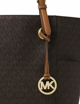 Michael Michael Kors East West Jet Set Signature Logo Tote Michael Kors Bags