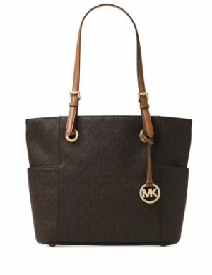 Michael Michael Kors East West Jet Set Signature Logo Tote Michael Kors Bags
