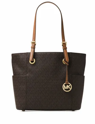 Michael Michael Kors East West Jet Set Signature Logo Tote Michael Kors Bags