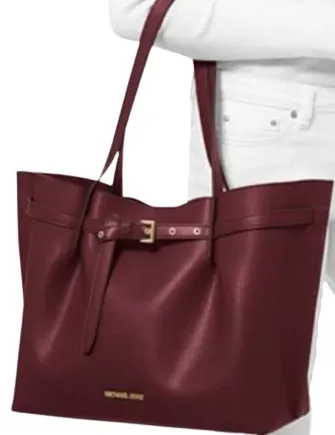 Michael Michael Kors Emilia Large Pebbled Leather Tote Bag Michael Kors Bags