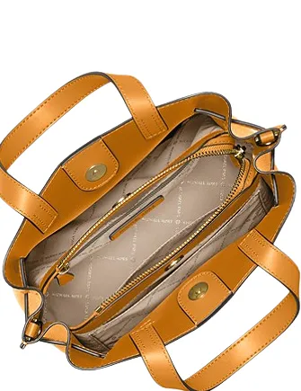 Michael Michael Kors Emilia Small Pebbled Leather Satchel Michael Kors Bags