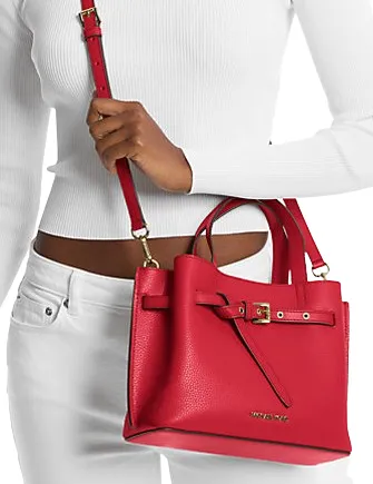 Michael Michael Kors Emilia Small Pebbled Leather Satchel Michael Kors Bags