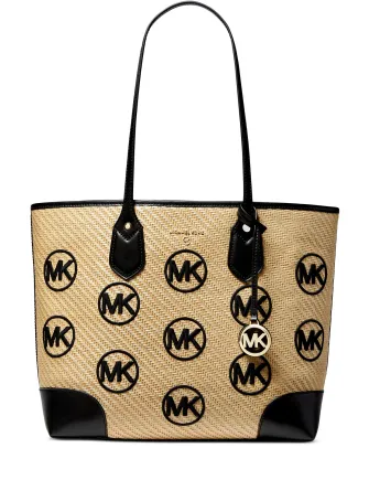 Michael Michael Kors Eva Large Woven Logo Tote Michael Kors Bags