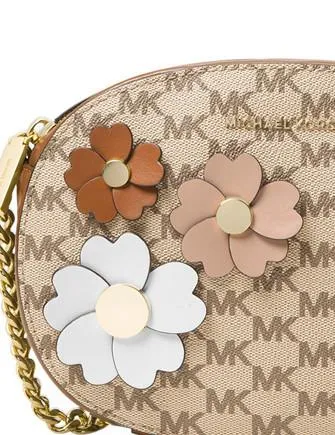 Michael Michael Kors Flora Applique Ginny Medium Messenger Michael Kors Bags