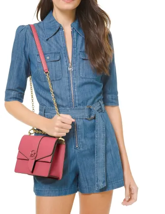 Michael Michael Kors Greenwich Leather Convertible Crossbody Michael Kors Bags