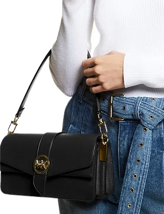 Michael Michael Kors Greenwich Medium Saffiano Leather Shoulder Bag Michael Kors Bags