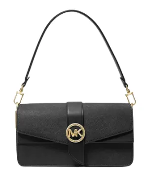 Michael Michael Kors Greenwich Medium Saffiano Leather Shoulder Bag Michael Kors Bags