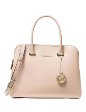 Michael Michael Kors Houston Double Zip Crossgrain Leather Satchel Michael Kors Bags