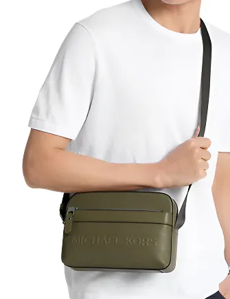 Michael Michael Kors Hudson Pebbled Leather Utility Crossbody Bag Michael Kors Bags