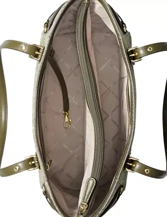 Michael Michael Kors Jacquard Signature Voyager East West Tote Michael Kors Bags