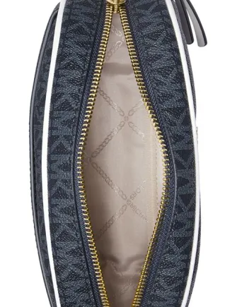 Michael Michael Kors Jet Set Charm Signature Oval Camera Crossbody Michael Kors Bags