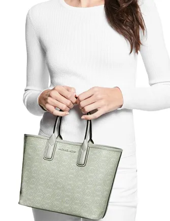 Michael Michael Kors Jodie Small Logo Jacquard Tote Bag Michael Kors Bags