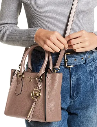 Michael Michael Kors Kris Small Pebbled Leather Satchel Michael Kors Bags