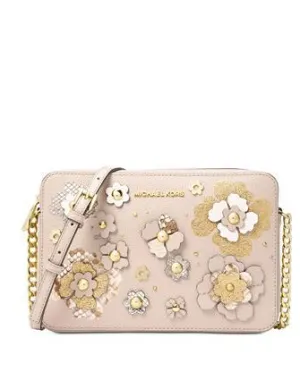 Michael Michael Kors Large Jet Set Floral Embellished Crossbody Michael Kors Bags