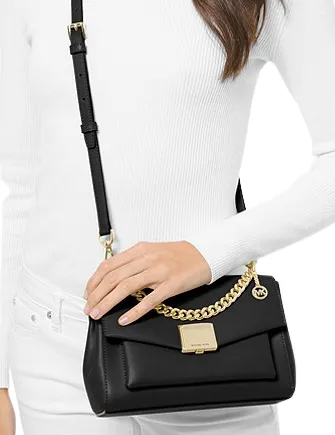 Michael Michael Kors Lita Medium Leather Crossbody Bag Michael Kors Bags