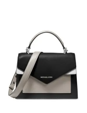 Michael Michael Kors Ludlow Colorblocked Leather Satchel Michael Kors Bags