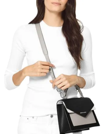 Michael Michael Kors Ludlow Colorblocked Leather Satchel Michael Kors Bags