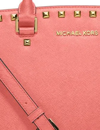 Michael Michael Kors Medium Selma Studded Saffiano Satchel Michael Kors Bags