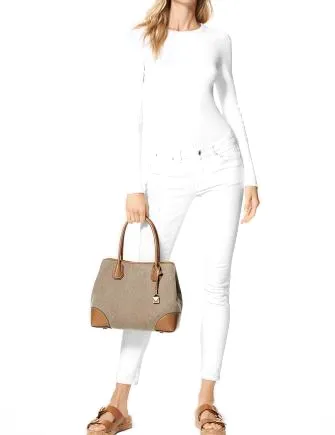 Michael Michael Kors Mercer Gallery Canvas Center Zip Tote Michael Kors Bags