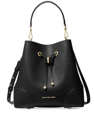 Michael Michael Kors Mercer Gallery Convertible Bucket Leather Shoulder Bag Michael Kors Bags