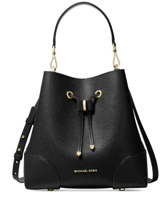 Michael Michael Kors Mercer Gallery Convertible Bucket Leather Shoulder Bag Michael Kors Bags