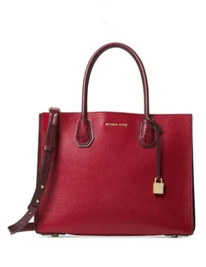 Michael Michael Kors Mercer Lizard Embossed Accordion Tote Michael Kors Bags