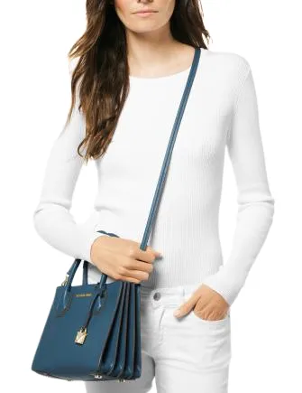 Michael Michael Kors Mercer Pebble Leather Accordion Crossbody Michael Kors Bags