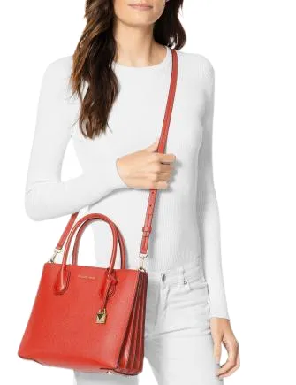 Michael Michael Kors Mercer Small Leather Accordion Tote Michael Kors Bags