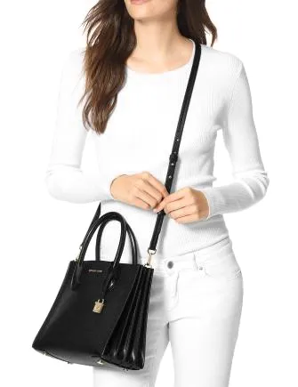 Michael Michael Kors Mercer Small Leather Accordion Tote Michael Kors Bags