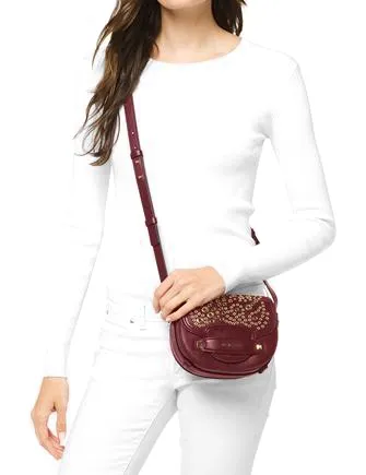 Michael Michael Kors Mini Embellished Saddle Crossbody Michael Kors Bags